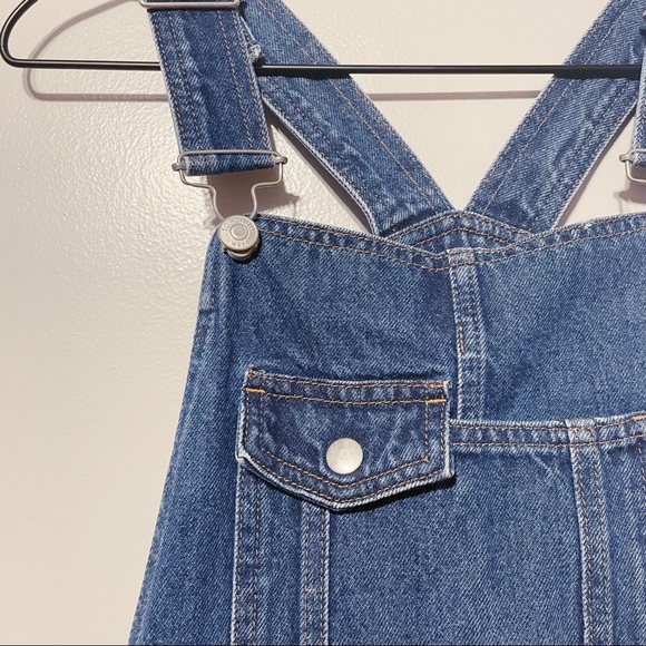 TopShop Moto Slim Denim Overalls - Picture 8 of 12
